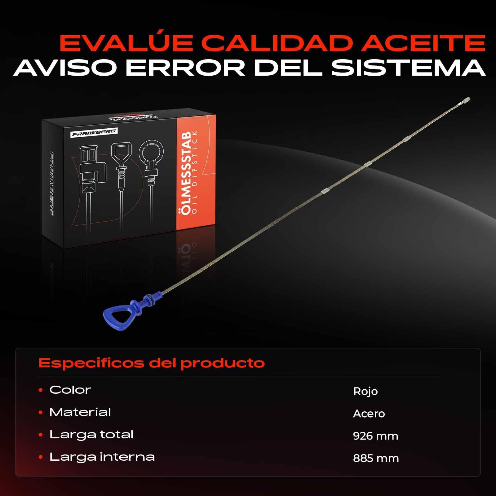 Frankberg Varilla De Nivel De Aceite Para Mercedes Clase C, E, G, GLK, M, S, CLK, CLC Y CLS (1993-2025)