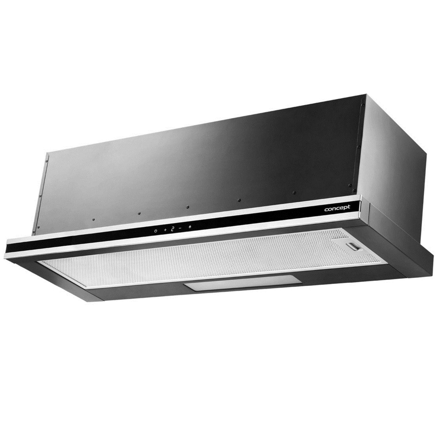 Concept OPV3890 Sinfonia - Campana extractora extensible (90 cm, con iluminación LED, 620 m³/h, 169 W)