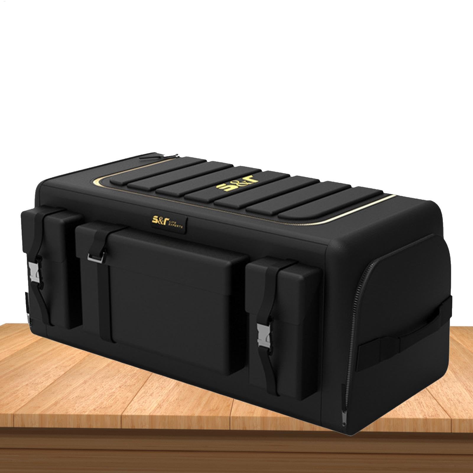 70L Kofferraumtasche Kofferraum Organizer Mit Deckel Auto Kofferraum Organizer Autotasche Auto Kofferraum Box Praktisch Wasserdicht Rutschfester Kofferraum Organizer, Aufbewahrungsbehälter Für Camping