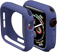 Vista 39 de Miimall Funda compatible con Apple Watch de 1.77 pulgadas, funda delgada de poliuretano termoplástico antiarañazos, funda protectora para Apple