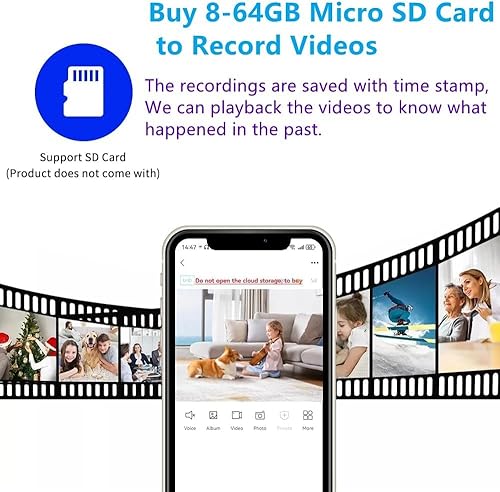 Miniatura 5 de Cámara secreta Cámara espía Cámara de habitación WiFi Cámara de seguridad para el hogar Mini cámara oculta Grabadora de video Visión nocturna