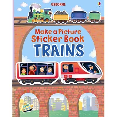 Make a Picture Sticker Book Trains