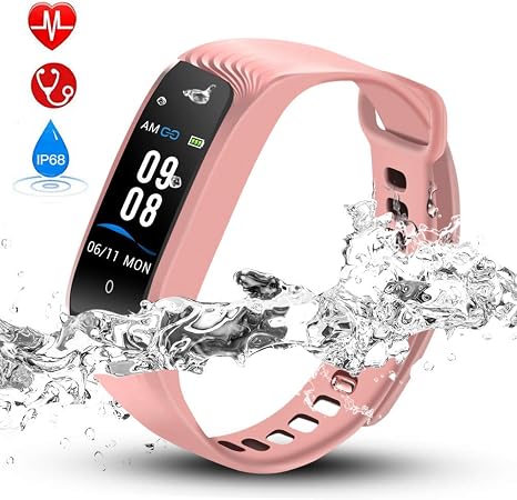Hommie Fitness Tracker Donna Impermeabile IP68 Braccialetto Pedometro con  Promemoria Femminile, Contatore Passi e Calorie, Notifiche, Monitoraggio  Sonno, Rosa S4 : Amazon.it: Sport e tempo libero