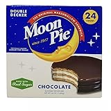Generic MoonPies Double Decker Chocolate Marshmallow Sandwiches, 2.75 oz, Pack of 24