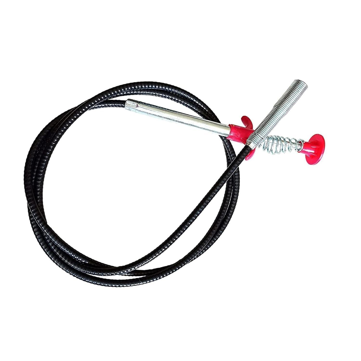 NESTIC 160 CM Stainless Steel Drain Pipe Cleaning Spring Stick,Hair Catching Drain Pipe Cleaning Claw Wire,Sink Cleaning Stick Sewer Sink Tub Dredge Remover,Spring Drain Pipe Basin Cleaner Tool-image-2