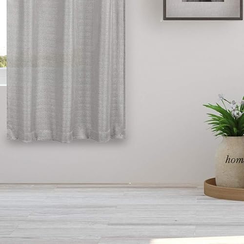 Miniatura 4 de Home Maison - Kealy - Juego de cenefas y niveles de cocina semitransparentes con textura metálica  Cortina de ventana pequeña para cafetería, baño,