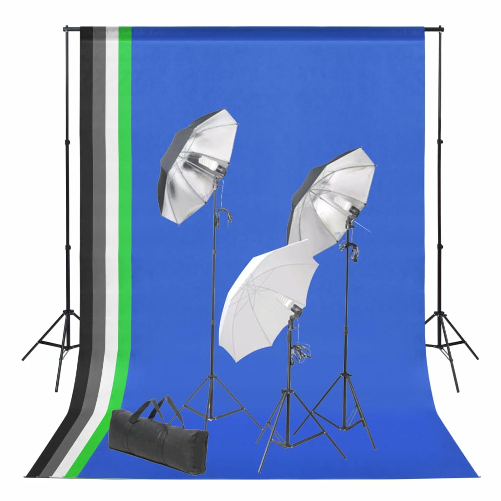 ShGaxin Zestaw do studia fotograficznego z tłem i zestawem oświetleniowym, akcesoria fotograficzne, akcesoria do aparatu, system tła, fotografia, sprzęt YouTube,