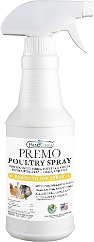 Miniatura 10 de Premo Guard - Aerosol para aves de corral  Trata ácaros, pulgas, moscas y piojos  Acción rápida y eficaz  Pollo, pavo, aves acuáticas y aves  La