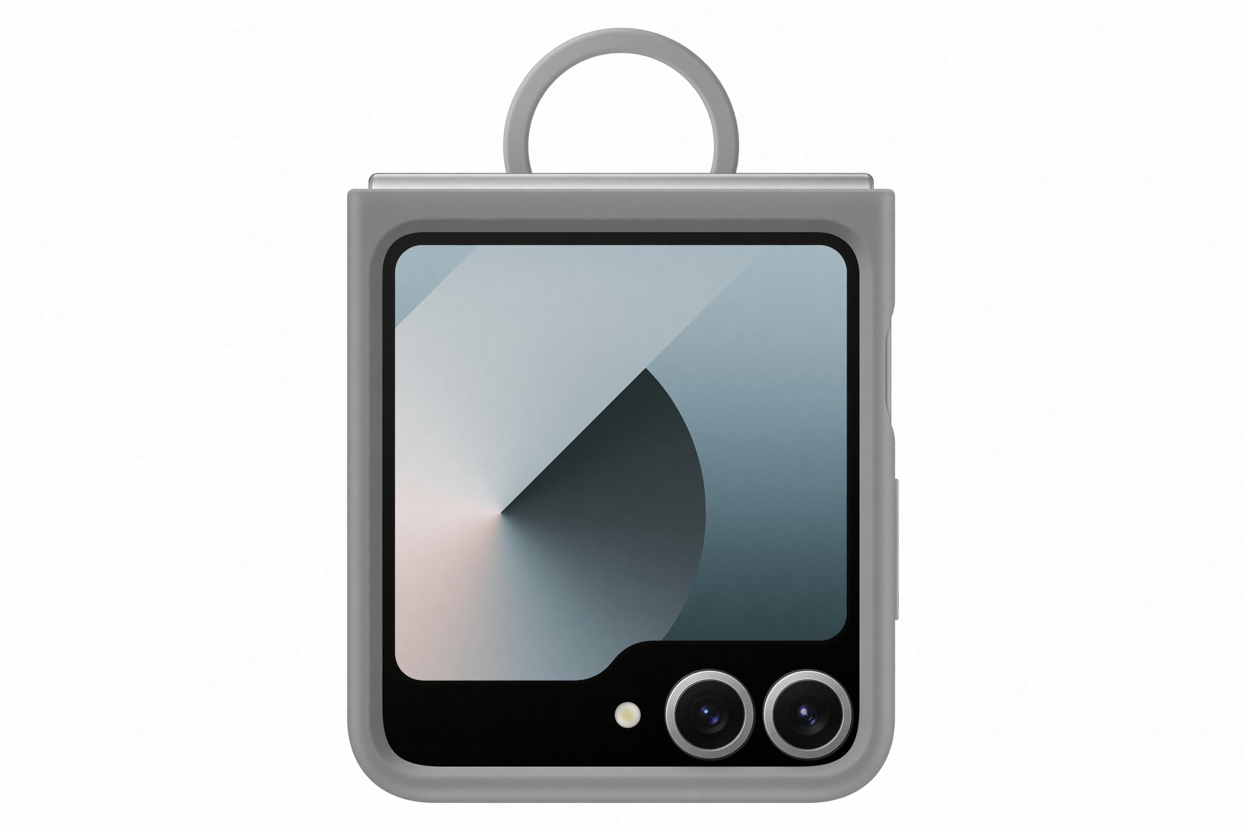 Samsung Galaxy Z Flip 6 Silicone Case with Ring Grey - EF-PF741TJEGWW