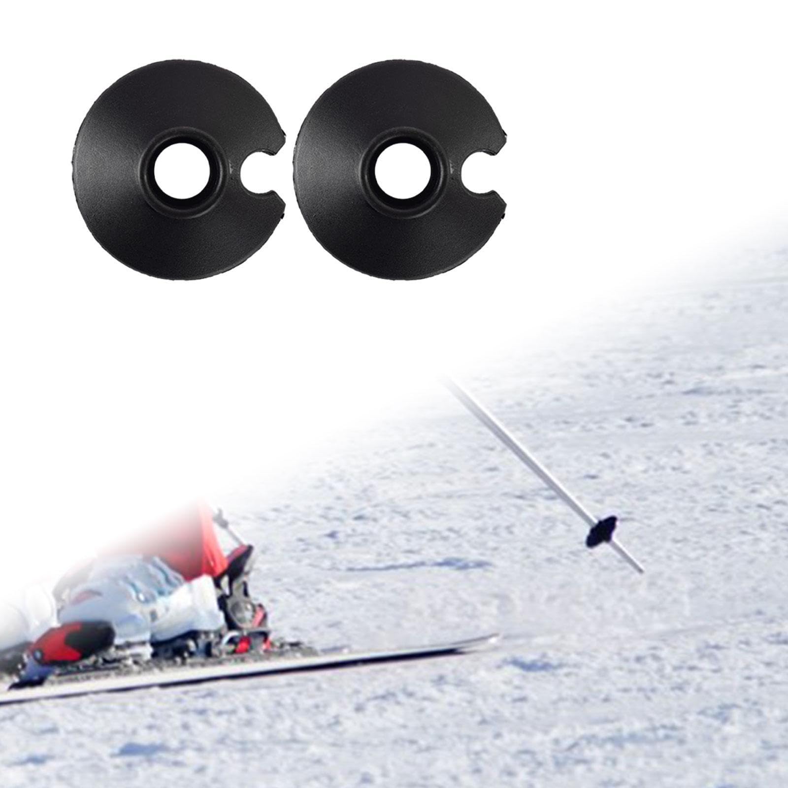 Paniers de Remplacement pour Bâtons de Ski, Rondelles de Neige en ABS Résistant au Froid, Accessoires de Pointe pour Extérieur, Noir