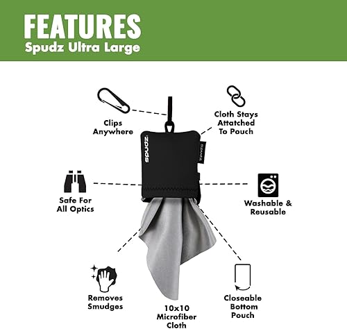 Miniatura 3 de SPUDZ Ultra Limpiador de pantalla de tela de microfibra y limpiador de lentes  Parte inferior que se puede cerrar