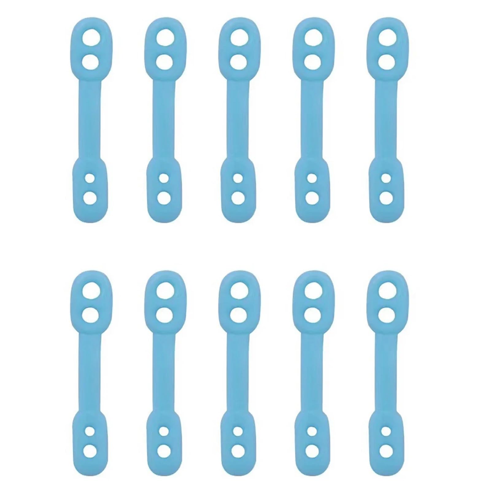 Hangers for Clothes Space Savers 600PCS Silicone Clothes Rack Windproof Hook Buckle Drying Rod Clip Non-slip Fixed Hanger Anti-drop(Blue)