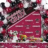 Hungdao Graduation Party Decorations Congratulations Grad Photography Backdrop Banner Confetti Ballo