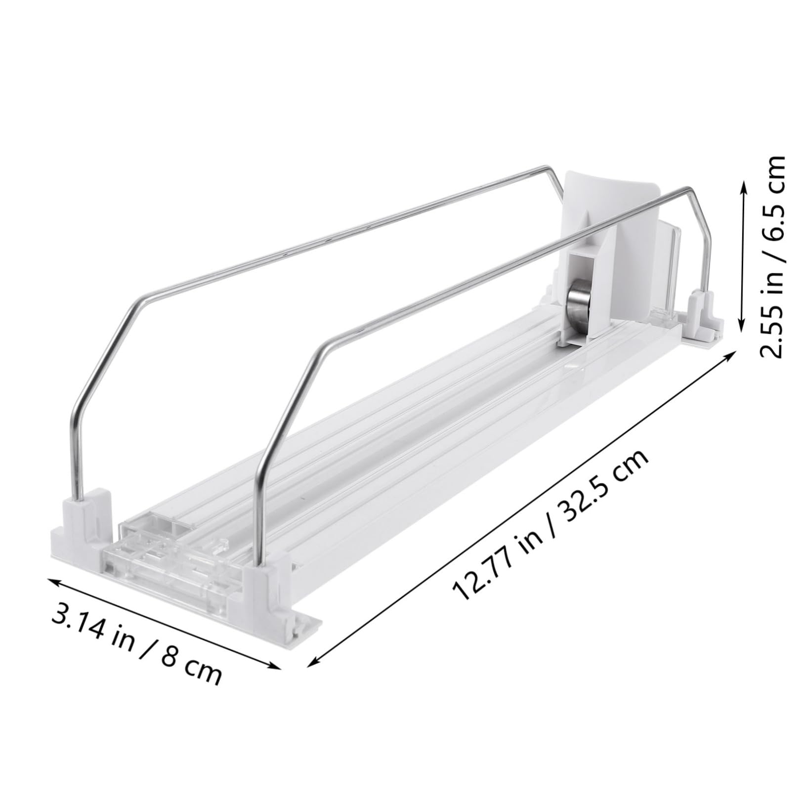PRETYZOOM Beverage Pusher Machine for Supermarket Shelf Automatic Drink Dispenser Organizer for Fridge Construction Efficient Soda Can Storage for Home and Shop Use