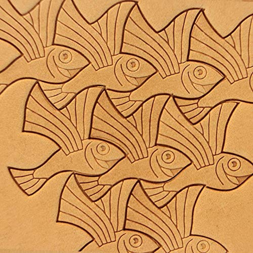 Leather Stamp Tool Fish Stamping Working Carving Punches Tools Craft Saddle Brass #229