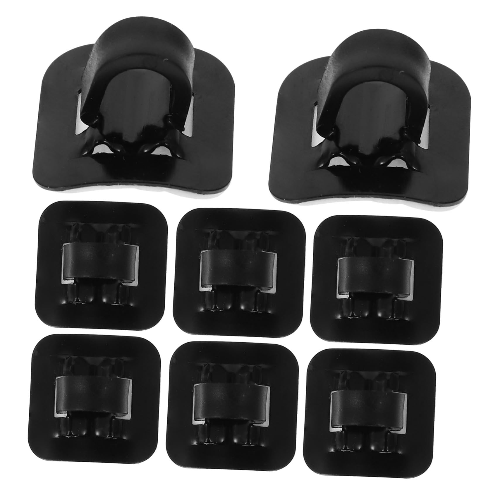 GRIRIW 8Sets Bicycle Cable Clip Durable Alloy Derailleur Cable Clamp with Adhesive Base for Secure Housing Guide for Mountain and Road Bikes