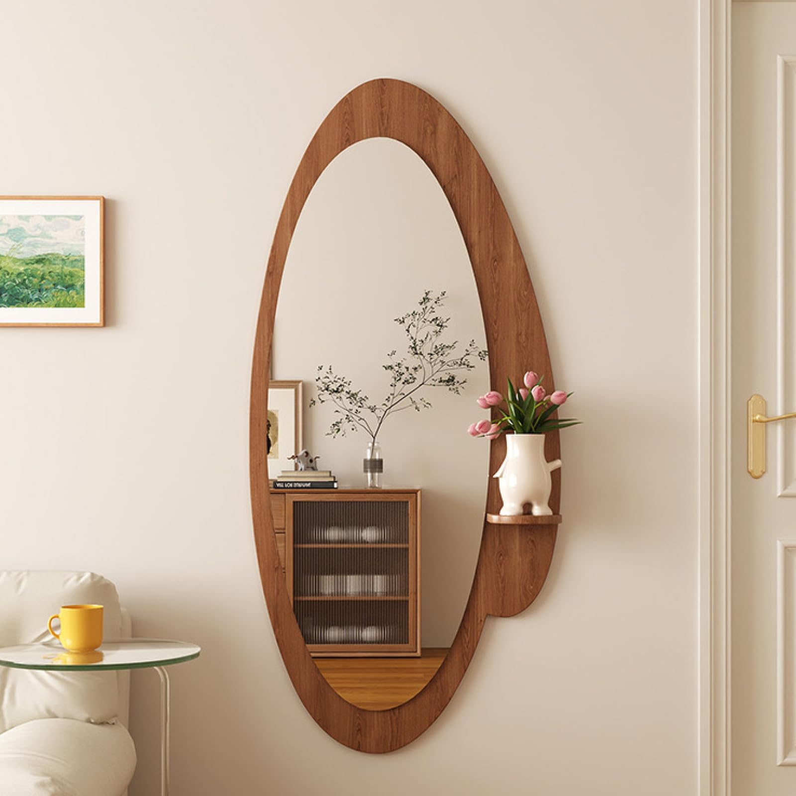 Amazon.com: ALEEIK Wall Mounted Full Length Mirror with Display