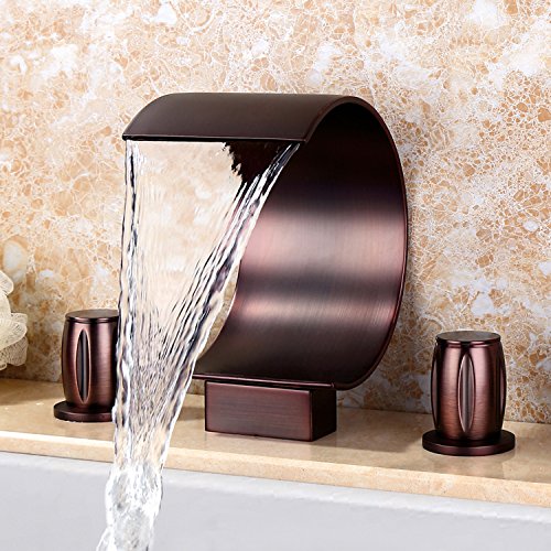 LightInTheBox Roman Tub Faucet Oil Rubbed Bronze Deck Mounted Bathtub Faucet Widespread Bathroom Faucet