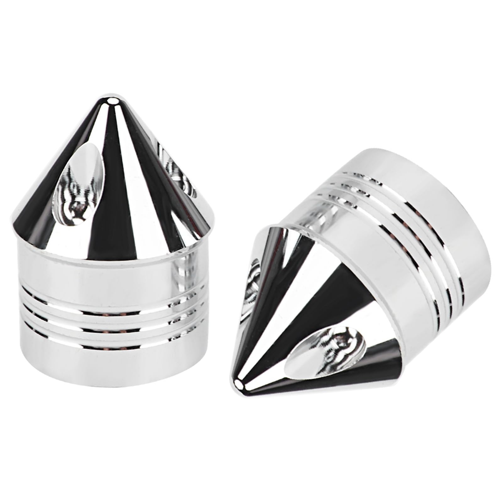 Tbest Couvercle D'essieu de Moto Couvercle D'écrou D'essieu Remplacement du Capuchon Avant en Alliage D'aluminium Remplacement Direct Performance Stable [Marque] avec écrou à (Chromé)