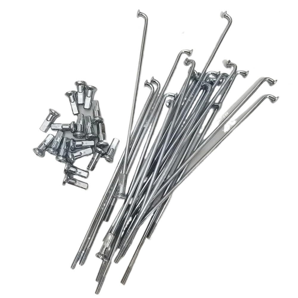 Raggi Bicicletta Raggi 36 pz/Lotto Raggi Moto Bicicletta elettrica 10G Diametro 3.18mm Lunghezza 55-305mm + capezzoli