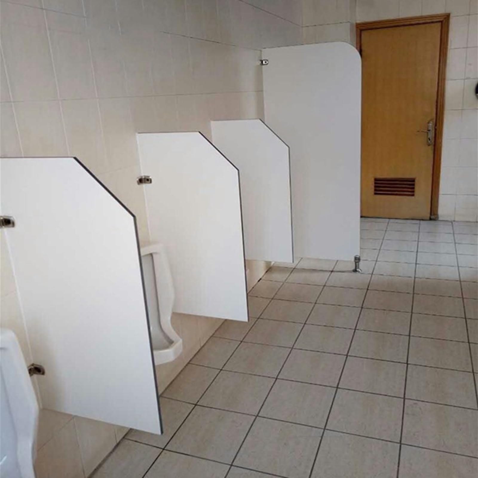 35.4'' Wall-Mounted Urinal Partition, Men's Urinal Privacy Screen Waterproof Baffle, Toilet Protection Divider for Schools kindergartens Shopping malls Public Places