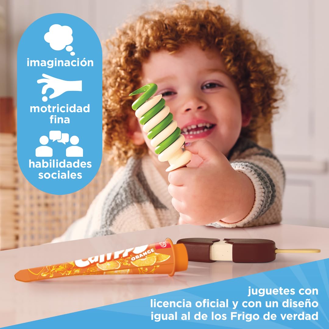 Casdon Frigo Helados de Juguete, Pack de 10, +2 Años