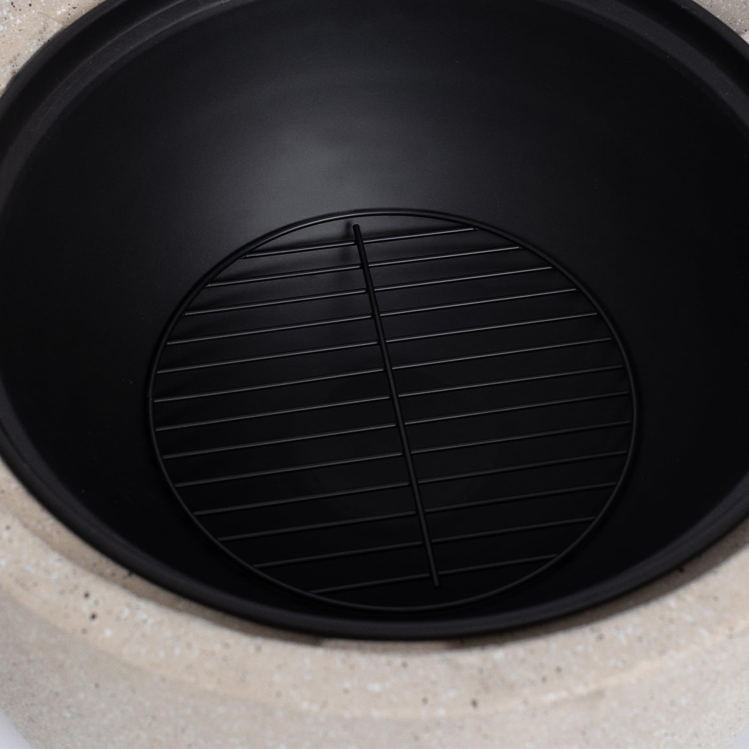 CREATE/Fire Bowl Grill/Brasero Exterior con Grill/Ligero, Amplia Superficie de Parrilla, Cocina al Aire Libre, Fabricado a Mano