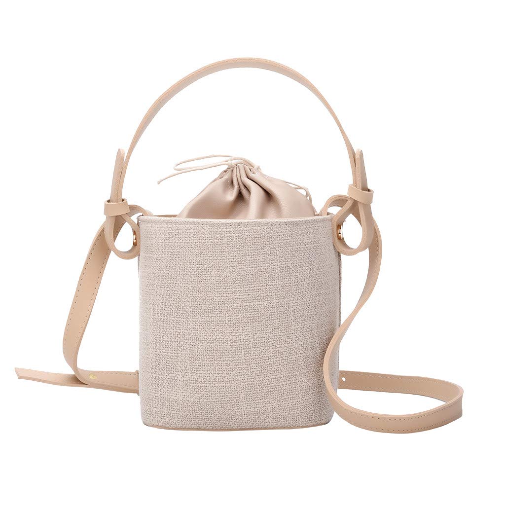IQYU Bolsos de hombro Negro Mujeres Clásico Playa Paja Bolsa Burlap Sling Beach Bandoleras Mujeres Pequeño Barato