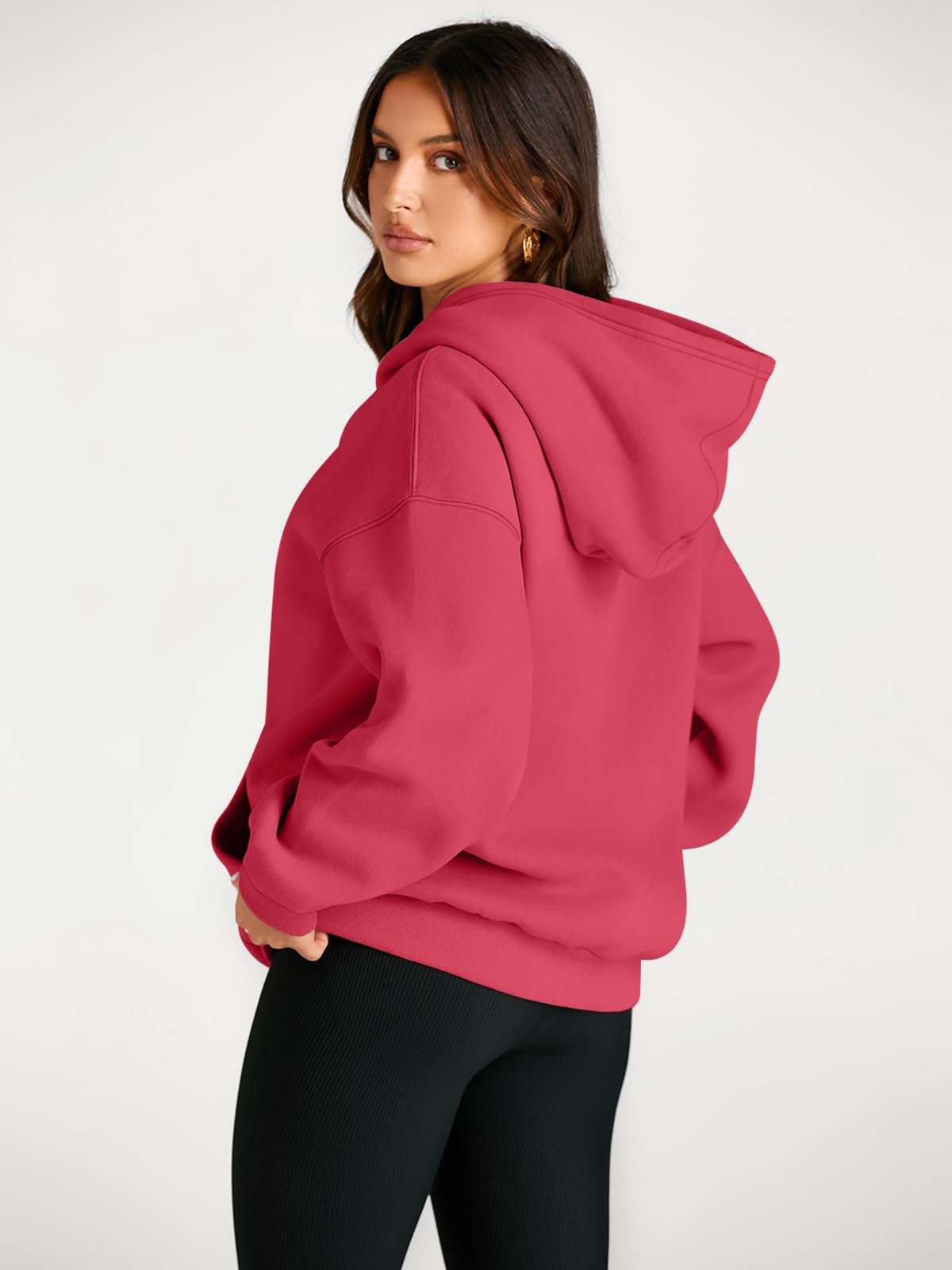 Trendy Queen Womens Oversized Hoodies Fleece Sweatshirts Fall Fashion Pullover Sweaters Winter Clothes