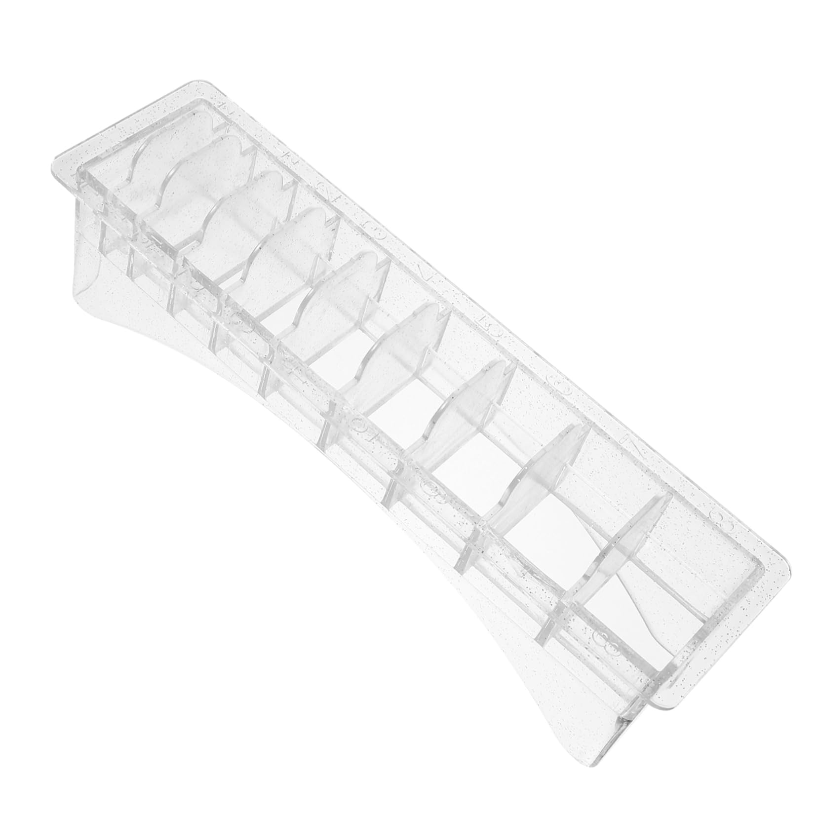 Healeved Hair Clipper Limit Comb Case Clipper Guard Organizer Barber Tray 10 Grid Storage Box