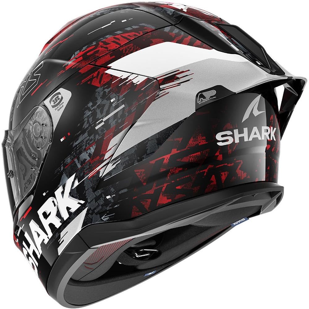 SHARK, Casco Moto Integrale SKWAL CUP SPEED-VIB Black Red Silver KRS, XS