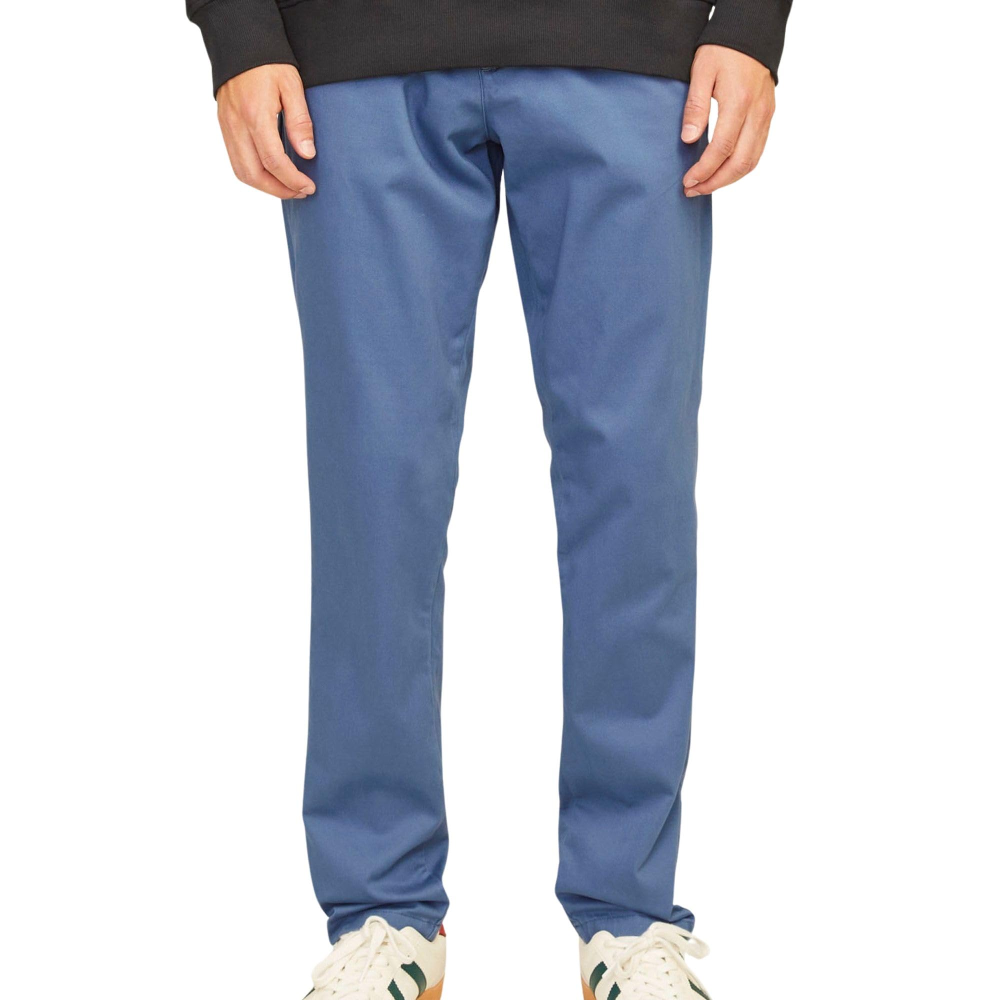 JACK & JONES Mens Jpstmarco Jjbowie Noos Chino Trousers, Blue, 32W / 32L UK