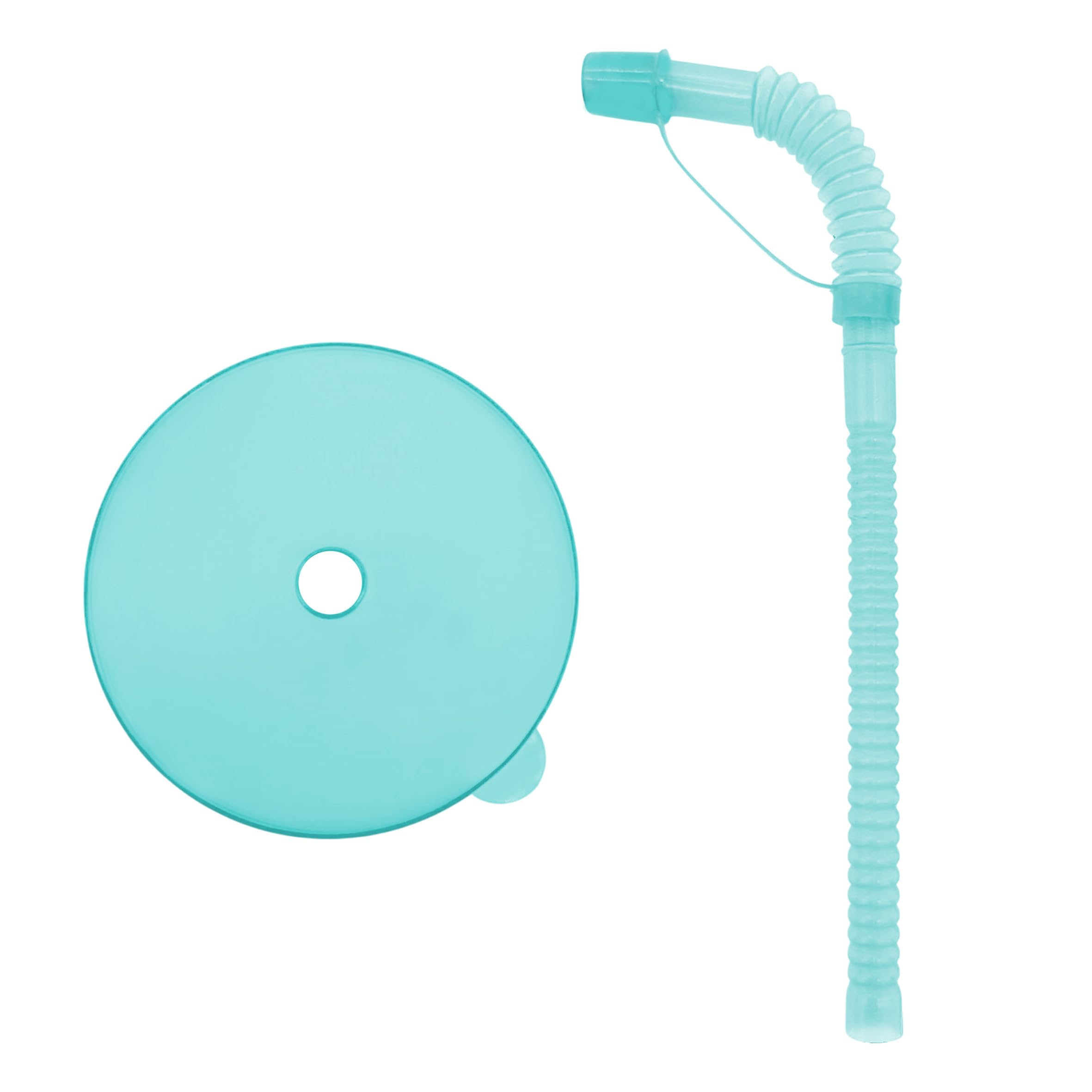 Lot de 6 gobelets réutilisables en plastique pour enfants - Colorés - Avec couvercle et paille - 380 ml - Avec paille flexible refermable - Gobelets en plastique réutilisables pour l'été et le jardin