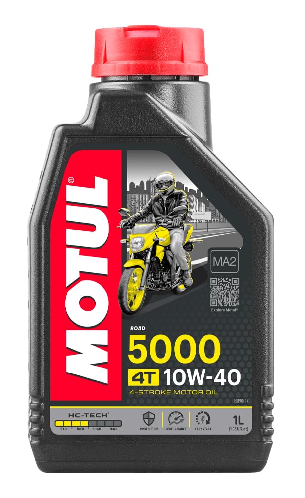 Motul Semi-Synthetic 5000 10W40 4T Oil Black 1L