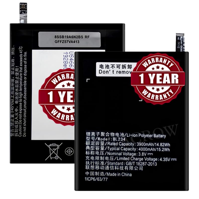 Image of Original BL234 Battery Compatible for Lenovo Vibe P1m (P1ma40) | P70 (P70-A) | A5000 - (4000mAh) - 1 Year Warranty JK1