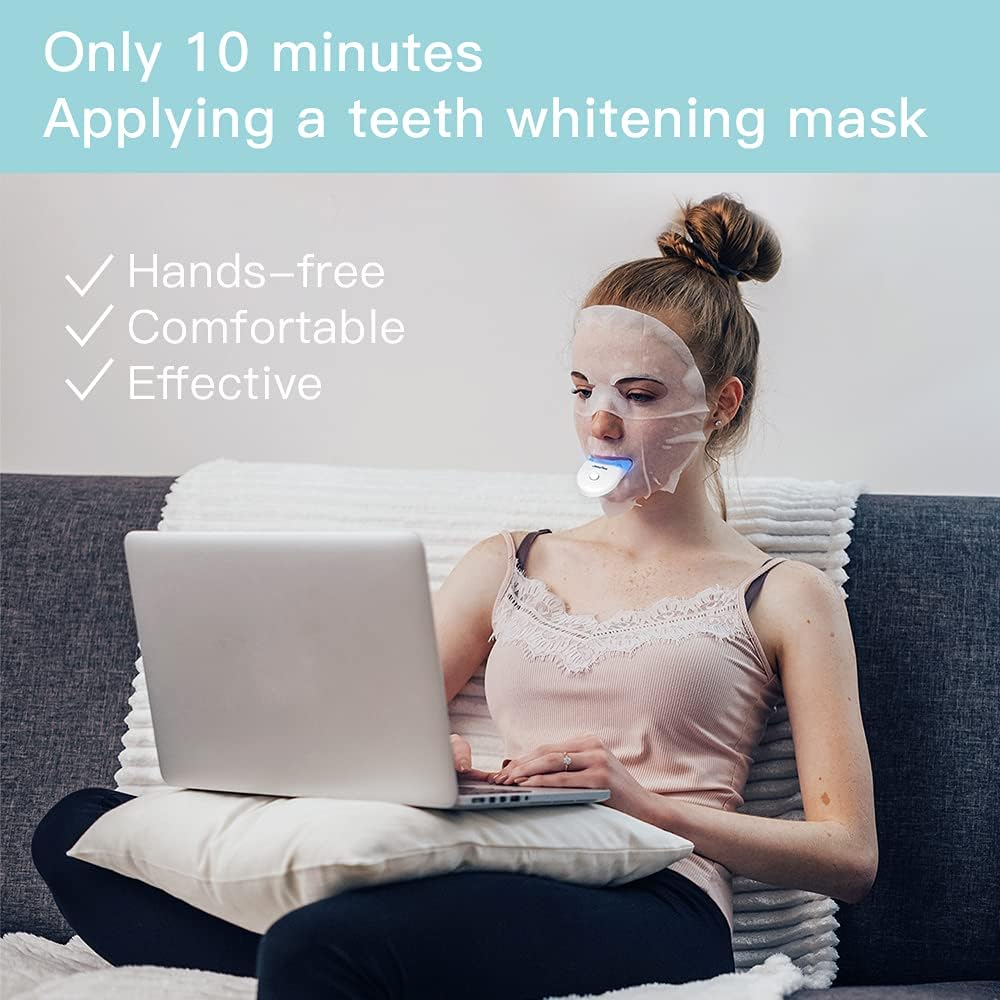 Teeth whitening kit with LED Light for Sensitive Teeth, Jeezfee Tooth Whitening System with 35% Carbamide Peroxide Teeth Whitening Pens 4x5ml,Desensitizing Gel 1x5ml and Mouth Tray : Beauty & Personal Care