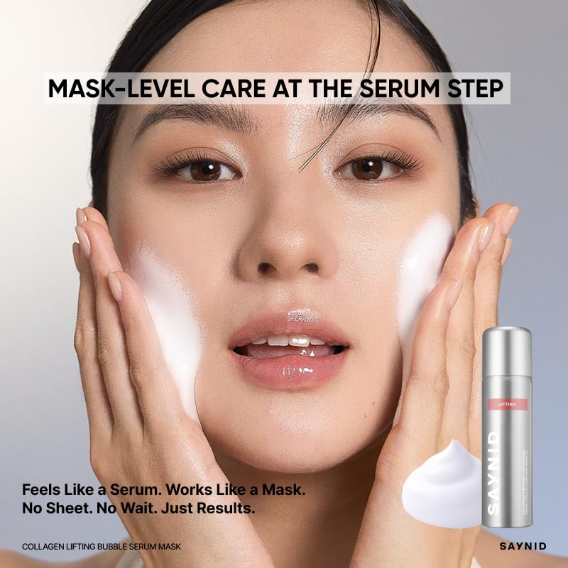 Image of Collagen Lifting CO2 Bubble Serum Mask | Fast-Absorbing Bubble Texture | Firming & Instant Lifting | Lightweight High Moisture Korean Skincare, 60ml / 2.02 fl.oz