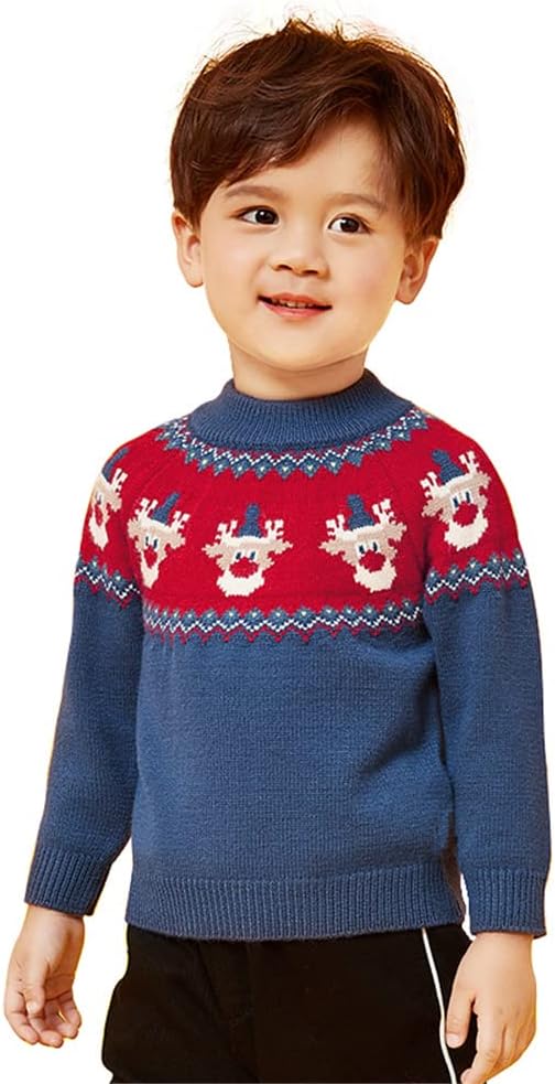 Mud Kingdom Boys Christmas Sweaters Xmas Reindeer Clothes - Image 2