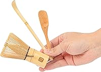 Vista 9 de Restaurantware - Juego de batidor de té Dojo Matcha, juego de 3 piezas de cepillos tradicionales de matcha, incluye batidor (Chasen), cuchara