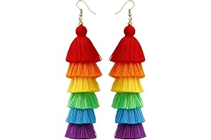 Rainbow Earrings: Vivid Pride Accessories for Women and Men