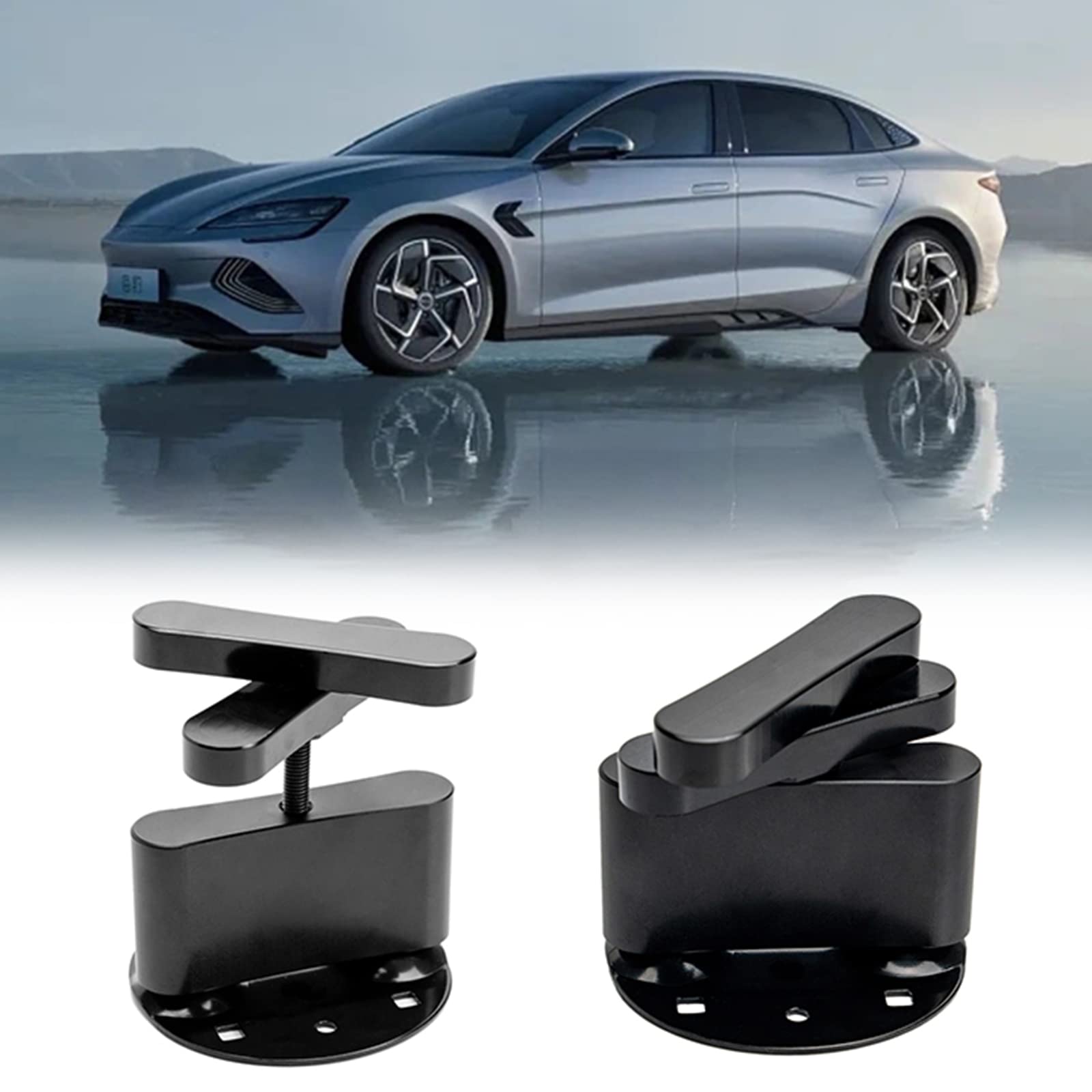 Gas Can Mount Bracket Mounting Hardware Stand Holder for 1.5/3 Gallon Fuel Container Black 2PCS