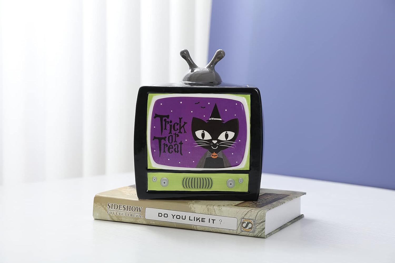 Stephanie Imports Trick or Treat - Vintage TV Halloween Themed Fall Holiday Ceramic Cookie Jar