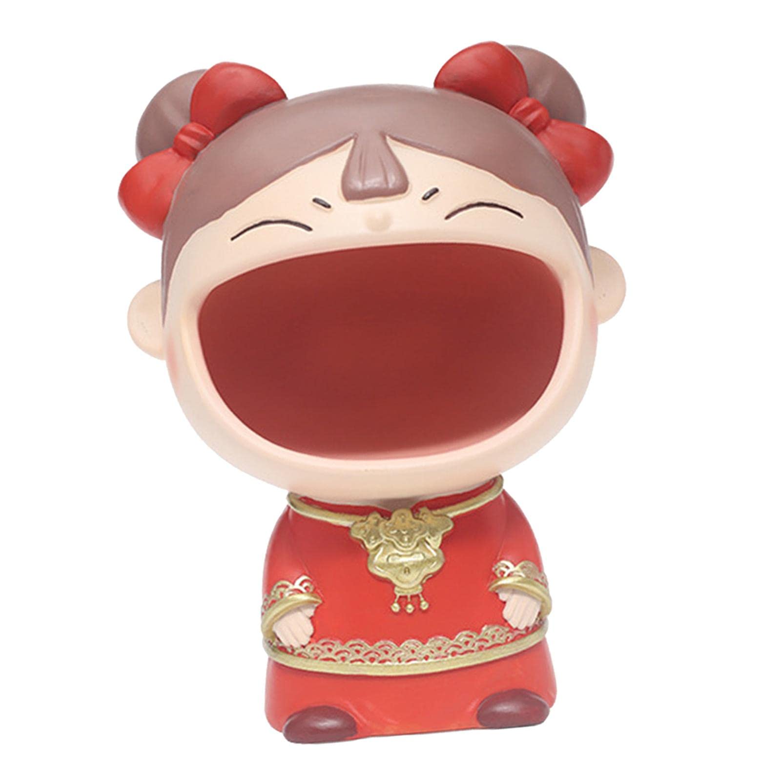 BNF®Key Storage Box People Sculpture Jewelry Holder Desktop Office New Year Girl|Home & Garden | Home Decor| Figurines-picture-12