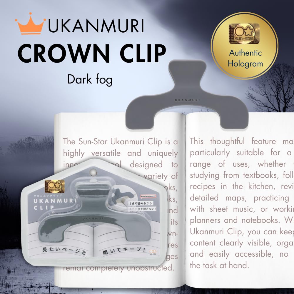 Sun-Star Versatile Crown Page Holder Clip, Ideal for Notebooks Textbooks, Sheet Music and Maps - Image 2