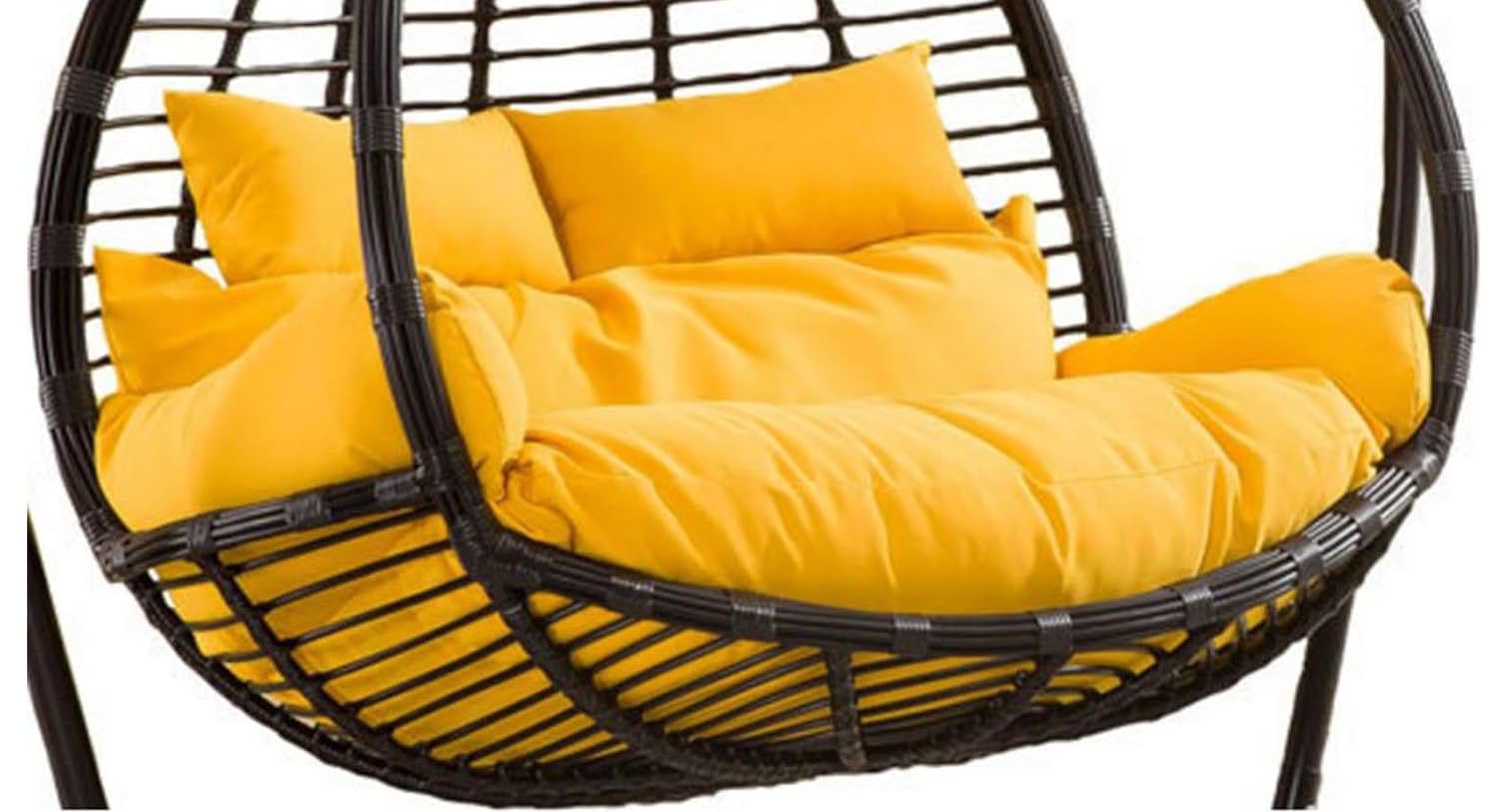 Sedia sospesa spessa Cush doppio sedile di ricambio per interno/esterno Egg Swing & lavabile amaca Cush per Ultimate t