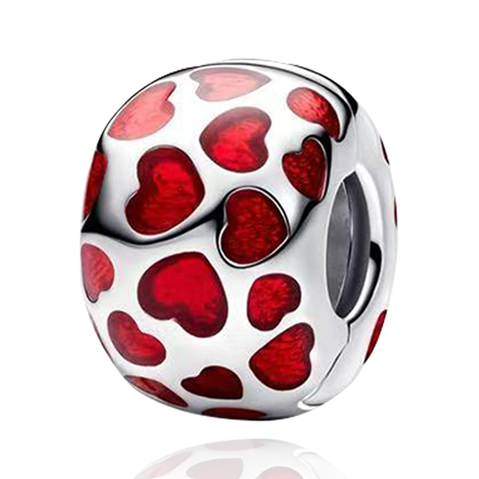 Rimgoris 925 Sterling Silber Charm für Damenarmbänder LIEBE Valentinstag Ewige Liebe Clip Sicherheit kette Baumeln Charms Geschenke