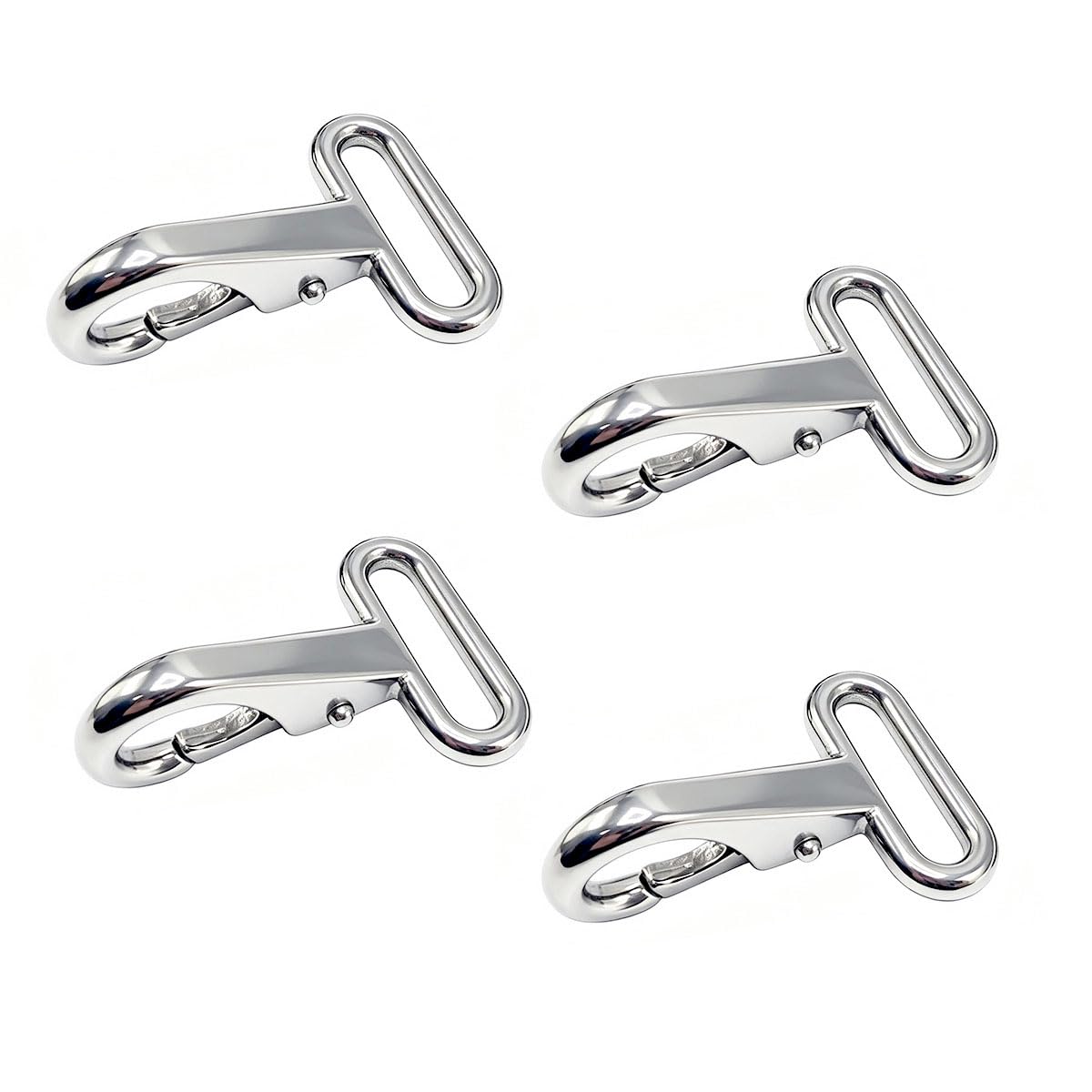 Amadget 316 Stainless Steel Bimini Strap Snaps Hooks for 1" Straps, Bimini Top Boat top, 4 Pack