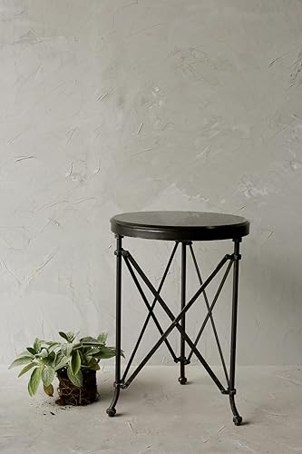 Miniatura 14 de Creative Co-Op Mesa redonda de metal de bronce Bronce,Negro/Mármol,Negro/Madera,https://www.amazon.com/dp/undefined