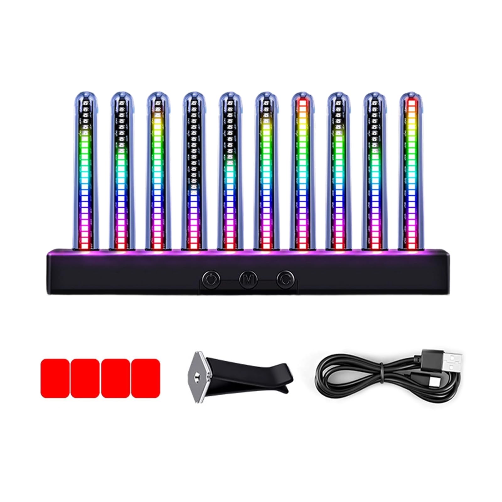 Limtula RGBs Music Visualizers Light with 8 Dynamic Pattern for Computer Desk Gaming and Home Decoration RGBs Rhythm Lamp