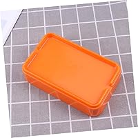 Vista 6 de Bandeja de utensilios Bandeja rectangular Plato de barbacoa de plástico Plato de olla caliente Vajilla Restaurante Hogar Buffet (naranja) Pallet